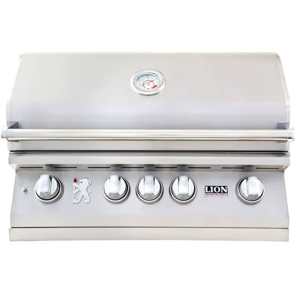 Lion L75000 32-Inch Built-in Natural Gas Grill with Rear Infrared Burner 75623