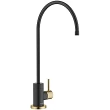 Kraus Purita Single Handle Drinking Water Filter Beverage Faucet in Brushed Brass/Matte Black