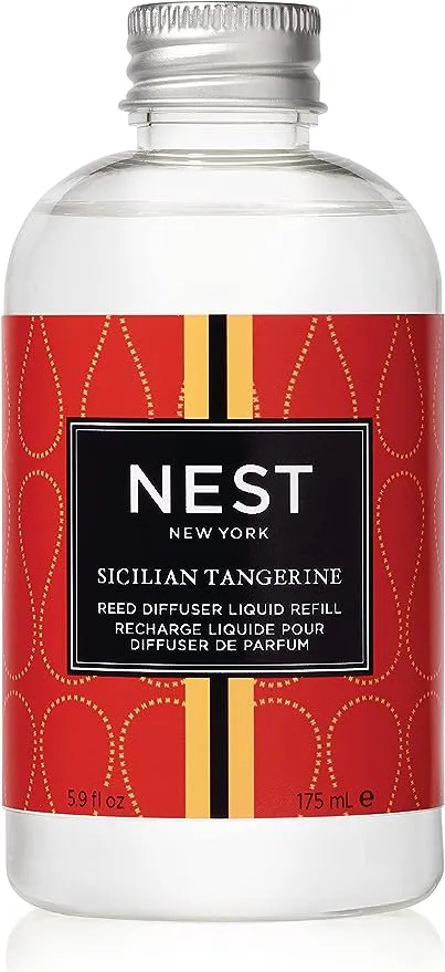 NEST Fragrances Sicilian Tangerine Reed Diffuser Liquid Refill, 5 Fluid Ounces, 5.9 Fl Oz (Pack of 1)