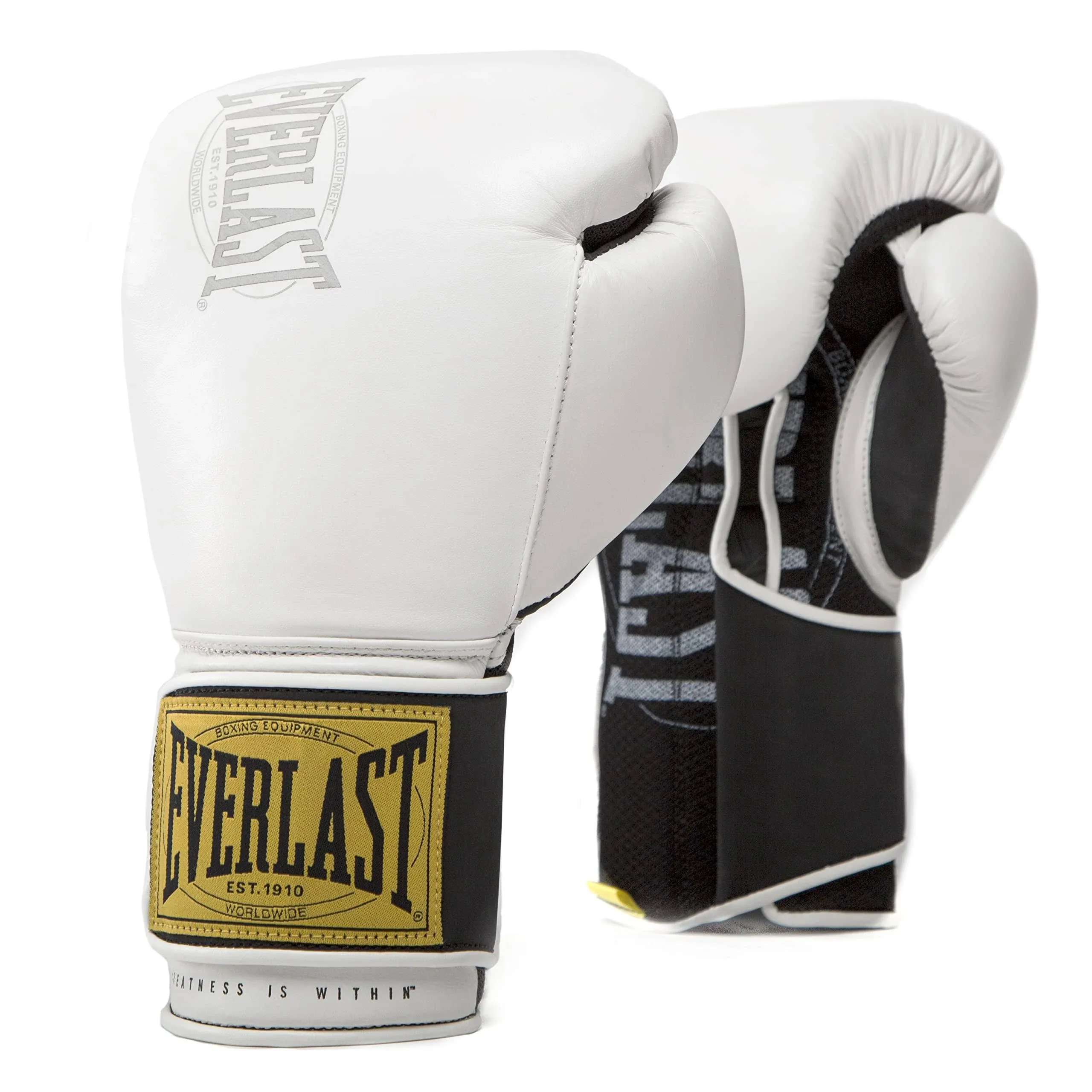 Everlast 1910 Classic Gloves White 12 Oz