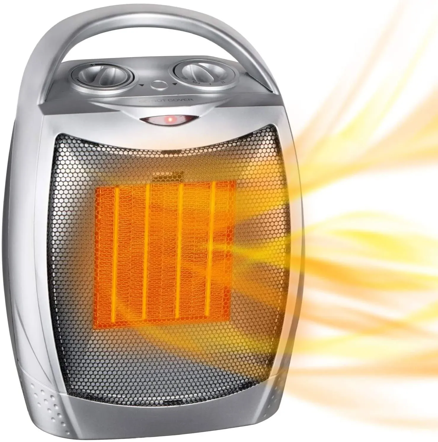 1500W / 750W Ceramic Space Heater with Overheat Protection & Basic Style