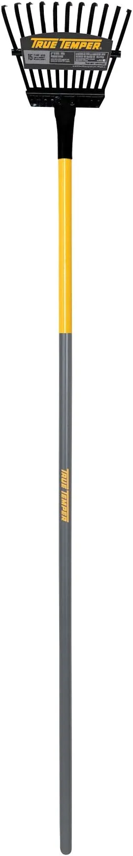 True Temper 1789300 Steel Tine Shrub Rake