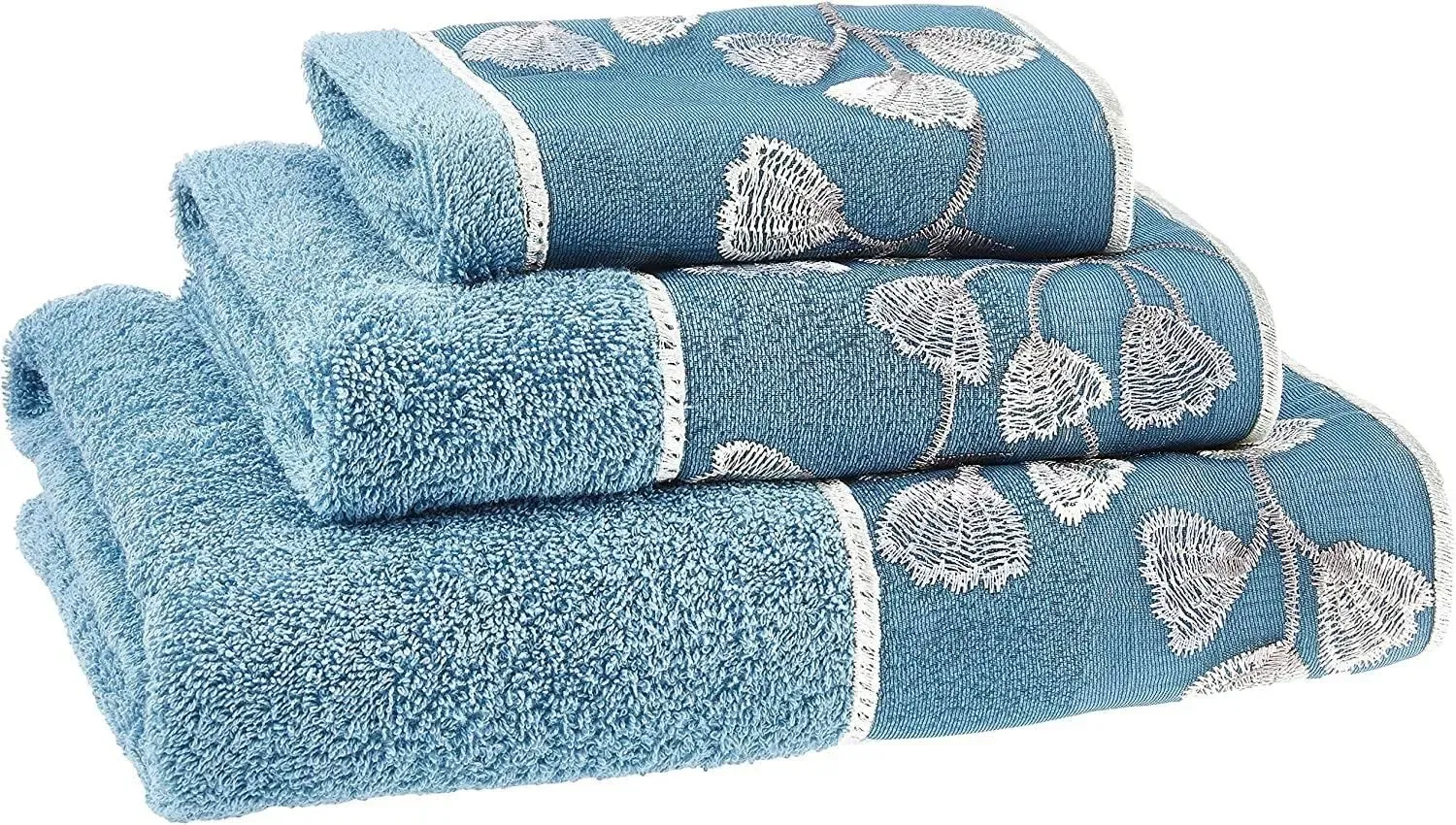 Zahari Home Capri Bathroom Towel Set 3 Piece Towel Bath Towel, Hand Towel and Wash Towel Modern Decor Beautiful Unique Design Stylish Bath Towel