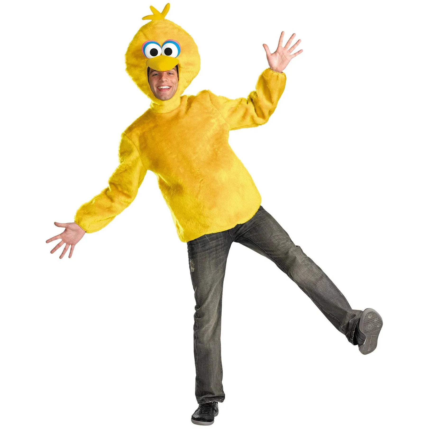 Disguise DG50631D Men's Big Bird Adult Halloween Costume, Yellow, XL