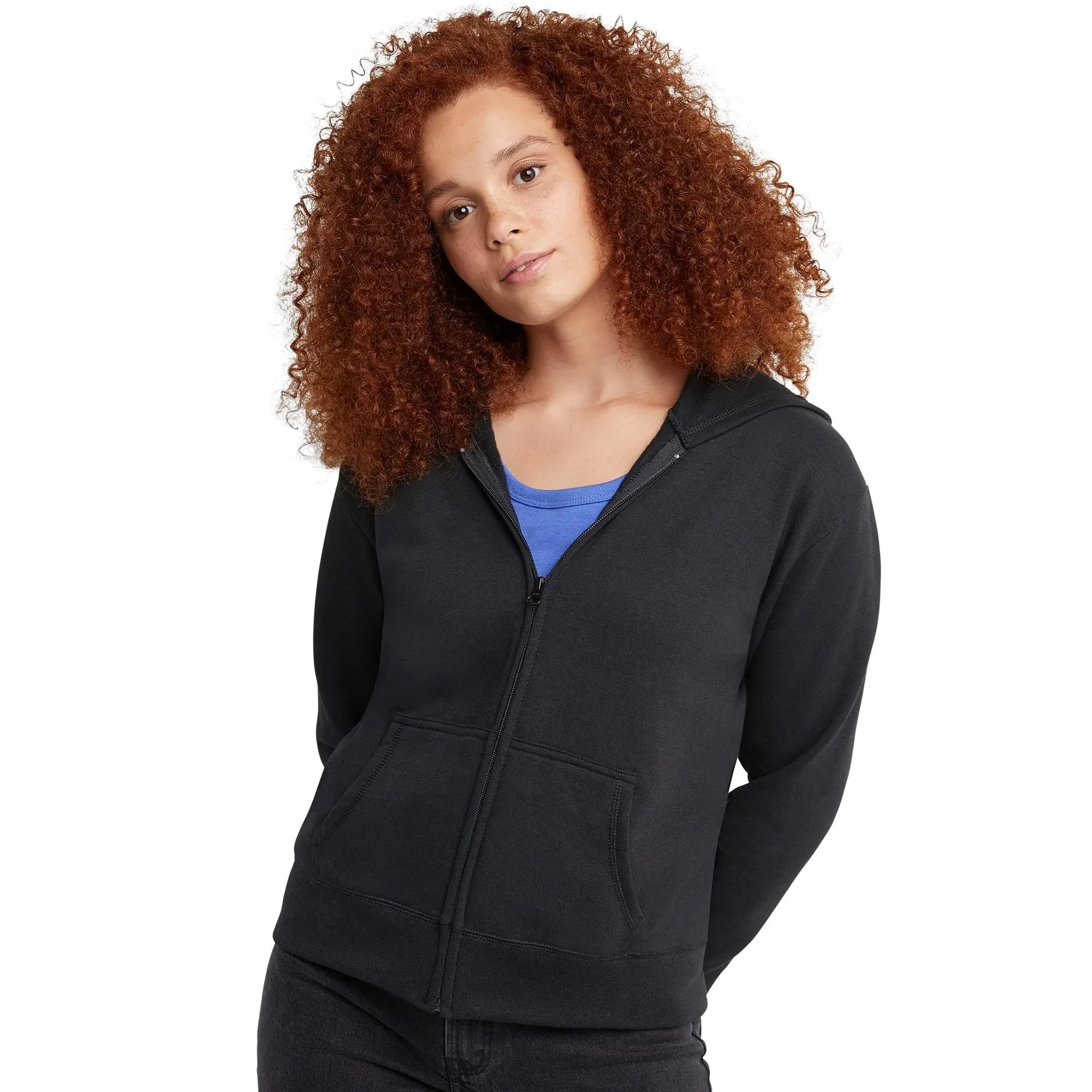 Hanes Women's ComfortSoft EcoSmart Full-Zip Hoodie Sweatshirt