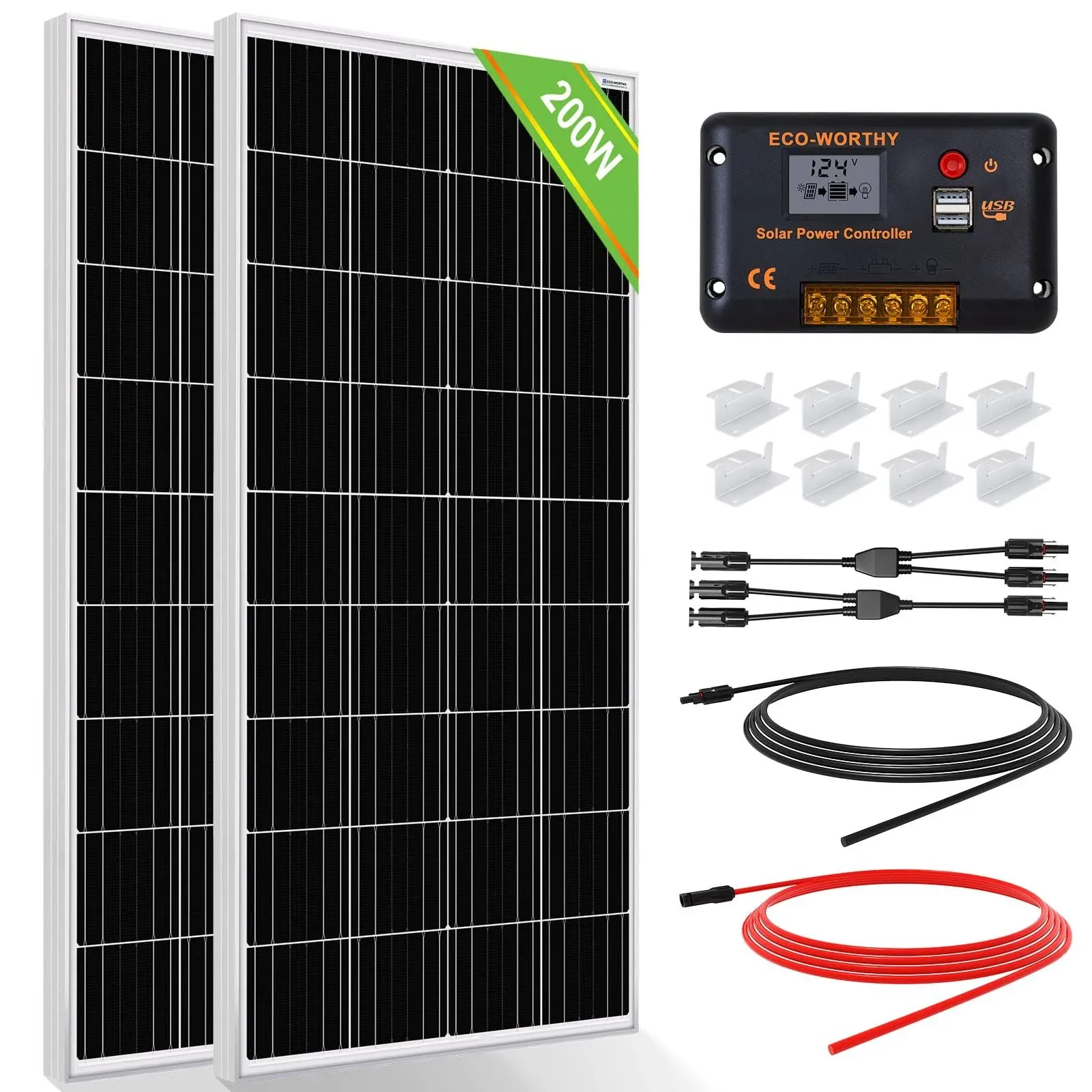 ECO-WORTHY 200 Watts Solar Panel Kit