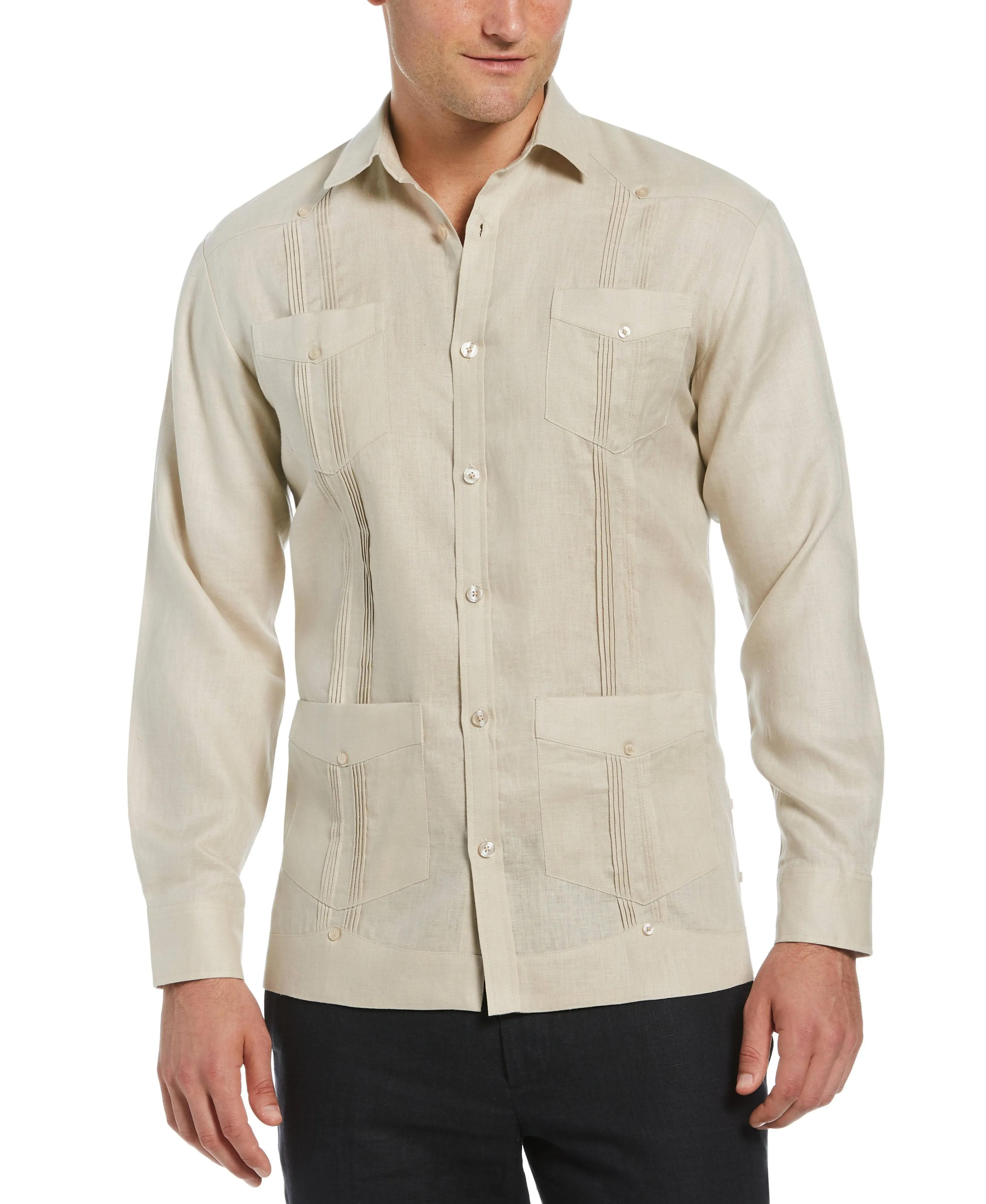 Cubavera Men&#039;s 100% Linen Four-Pocket Long Sleeve  - Choose SZ/color