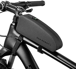 ROCKBROS Bike Top Tube Bag Bicycle Front Frame Bag Waterproof Bike Pouch Pack Bike Phone Bag Cycling Accessories Pouch for Mountain Road BikeROCKBROS Bike Top Tube Bag Bicycle Front Frame Bag Wat…