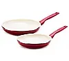 GreenPan Rio Ceramic Nonstick 8” & 10” Frypan Set, Turquoise