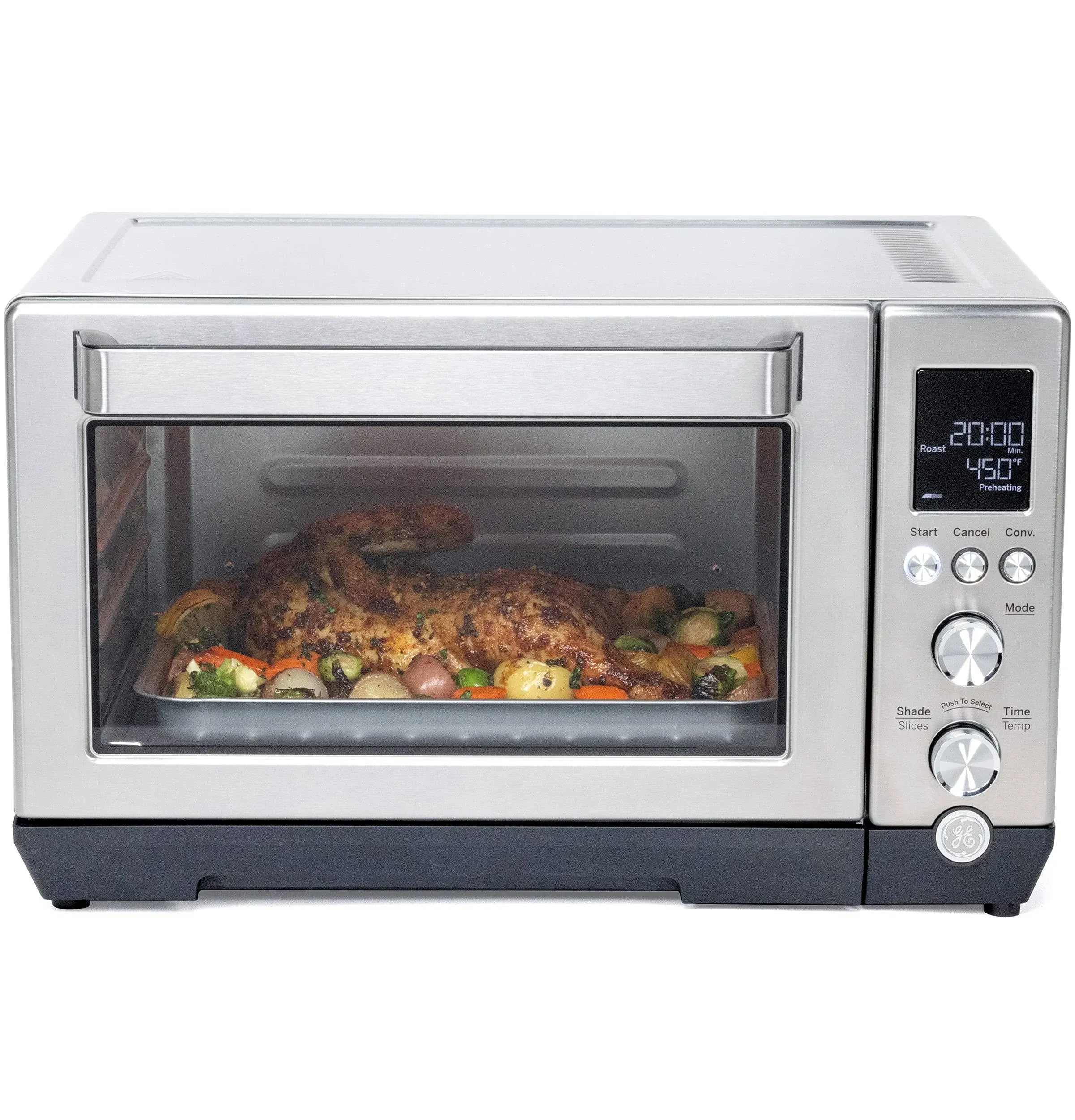 New GE Stainless Steel Quartz Convection Toaster Oven/ 7 MultiFunction￼ Presets