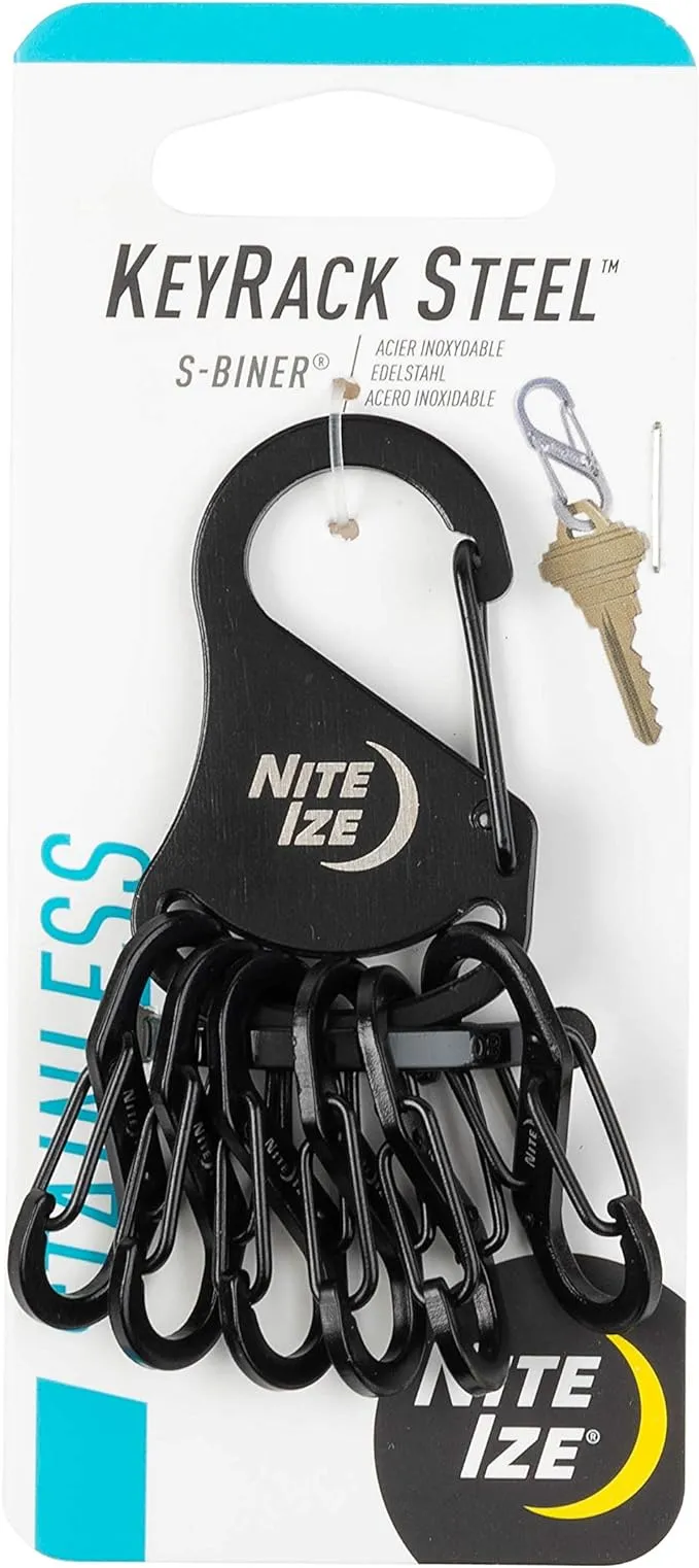 Nite Ize KeyRack Steel - S-Biner - Black