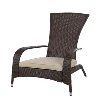 Patio Sense Coconino Wicker Chair, Mocha Finish