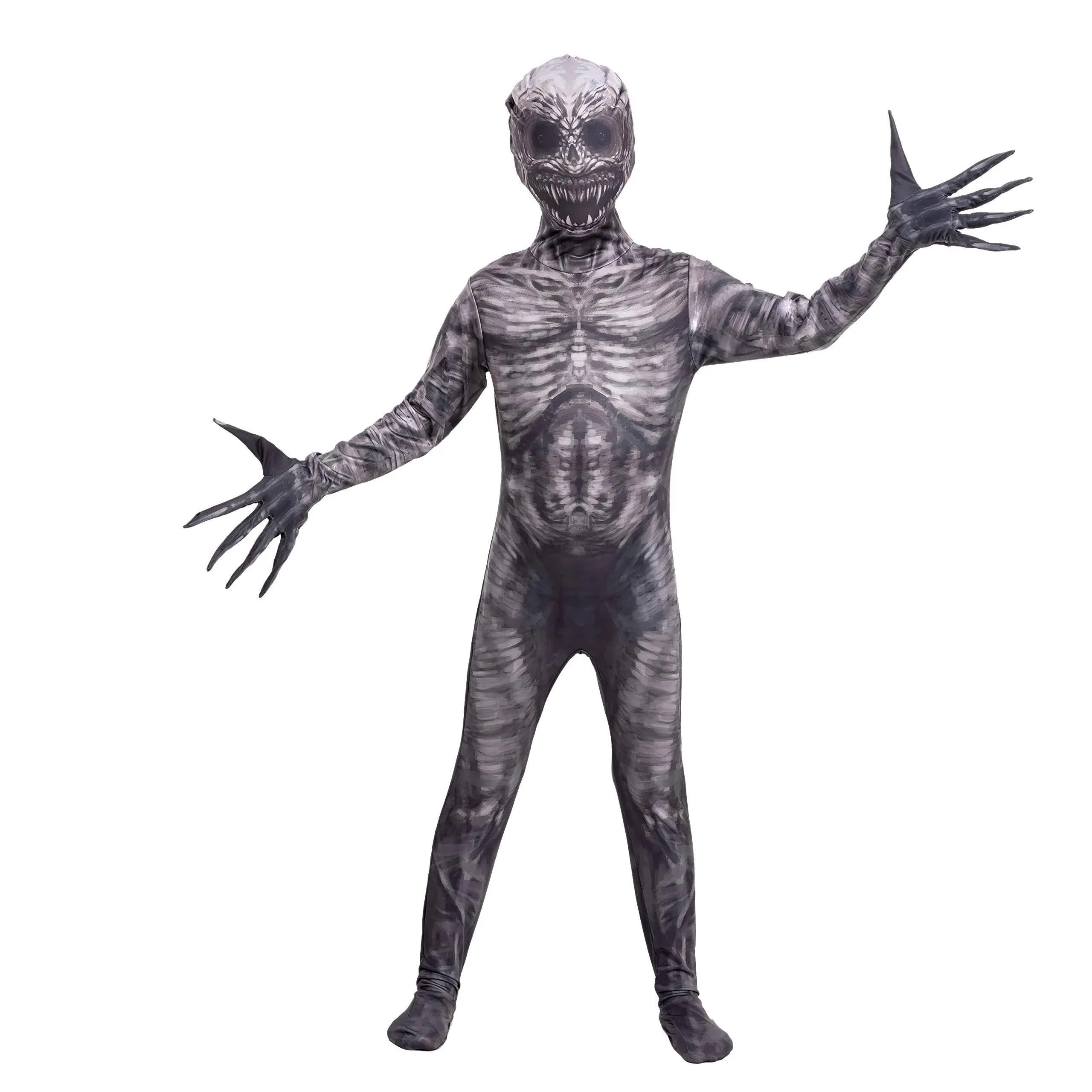 Spooktacular Creations Halloween Ghost Skin Costume, Shadow Demon Bodysuit ...