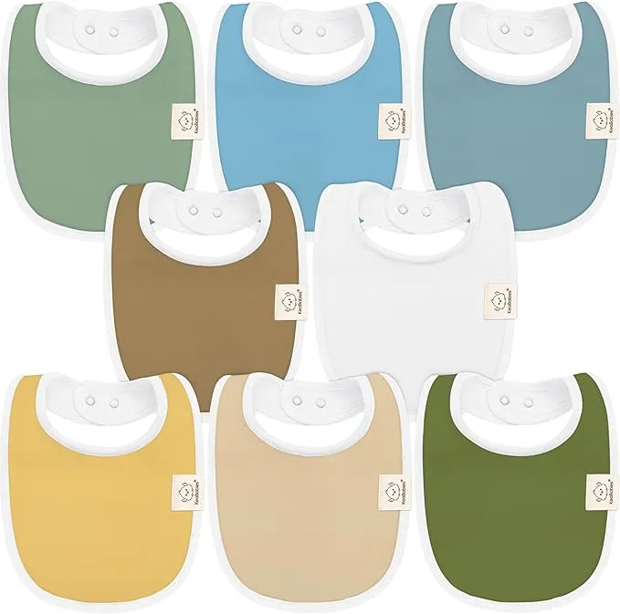 8-Pack Organic Baby Bibs - Newborn Teething Bibs for Baby Girl, Boy (Daybreak)8-Pack Organic Baby Bibs - Newborn Teething Bibs for B…