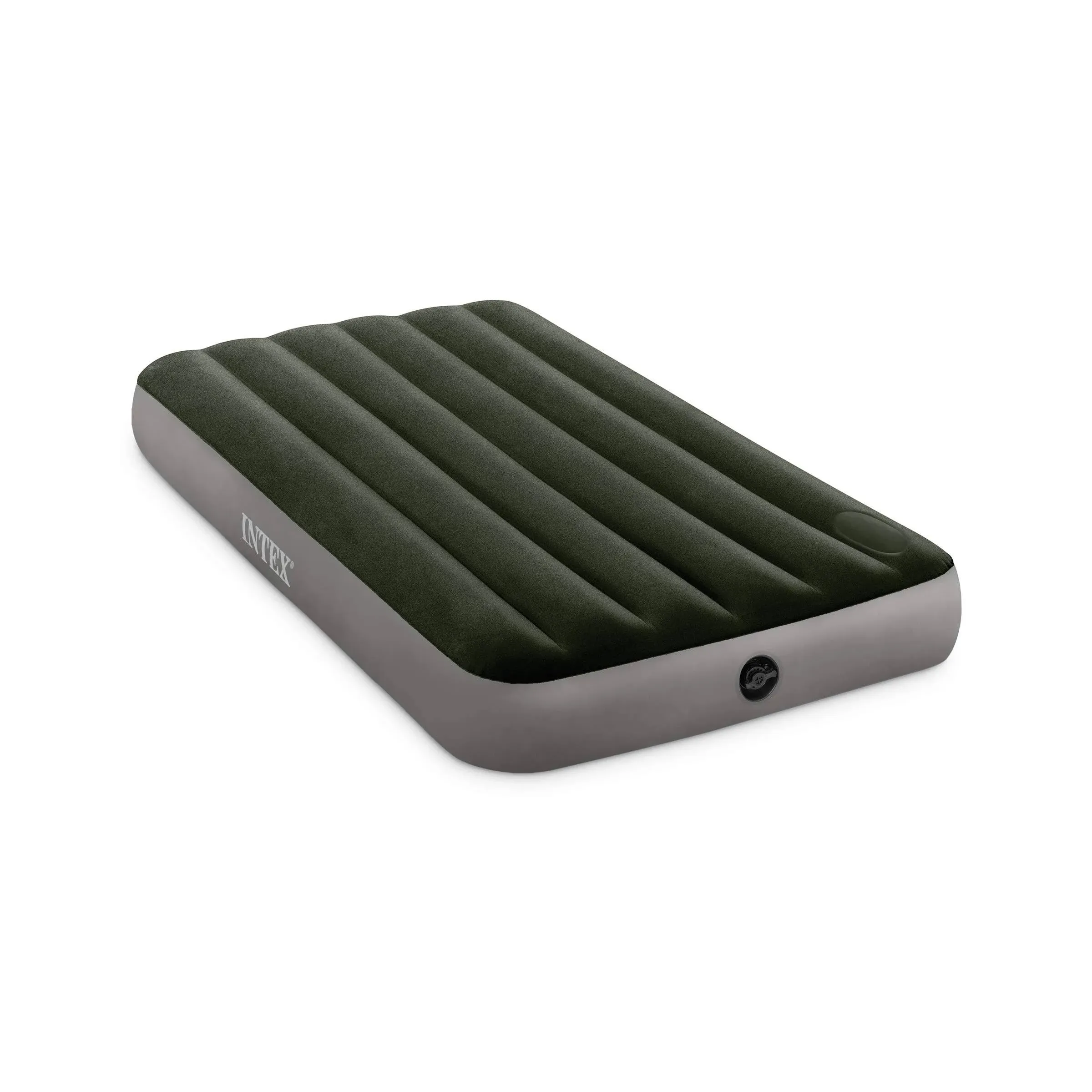 Intex 64763E Standard Dura Beam Downy Air Mattress Bed w/ Built in Pump, Queen