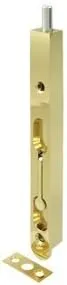 Deltana 7FBZ3 7" Flush Bolt, Zinc, Polished Brass