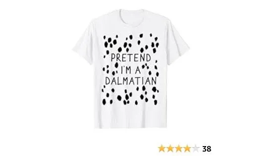 Funny pretend I'm a dalmatian dog halloween DIY costume T-Shirt