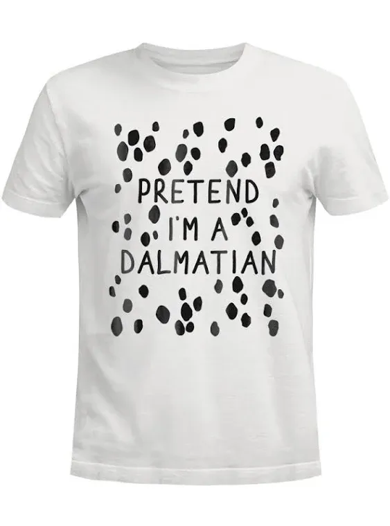 Funny pretend I'm a dalmatian dog halloween DIY costume T-Shirt