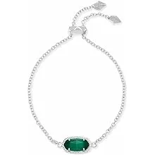 Kendra Scott Elaina Link Chain Bracelet for Women, Fashion Jewelry, Rhodium-Plated, Emerald Cats EyeKendra Scott Elaina Link Chain Bracelet for Women, Fashio…