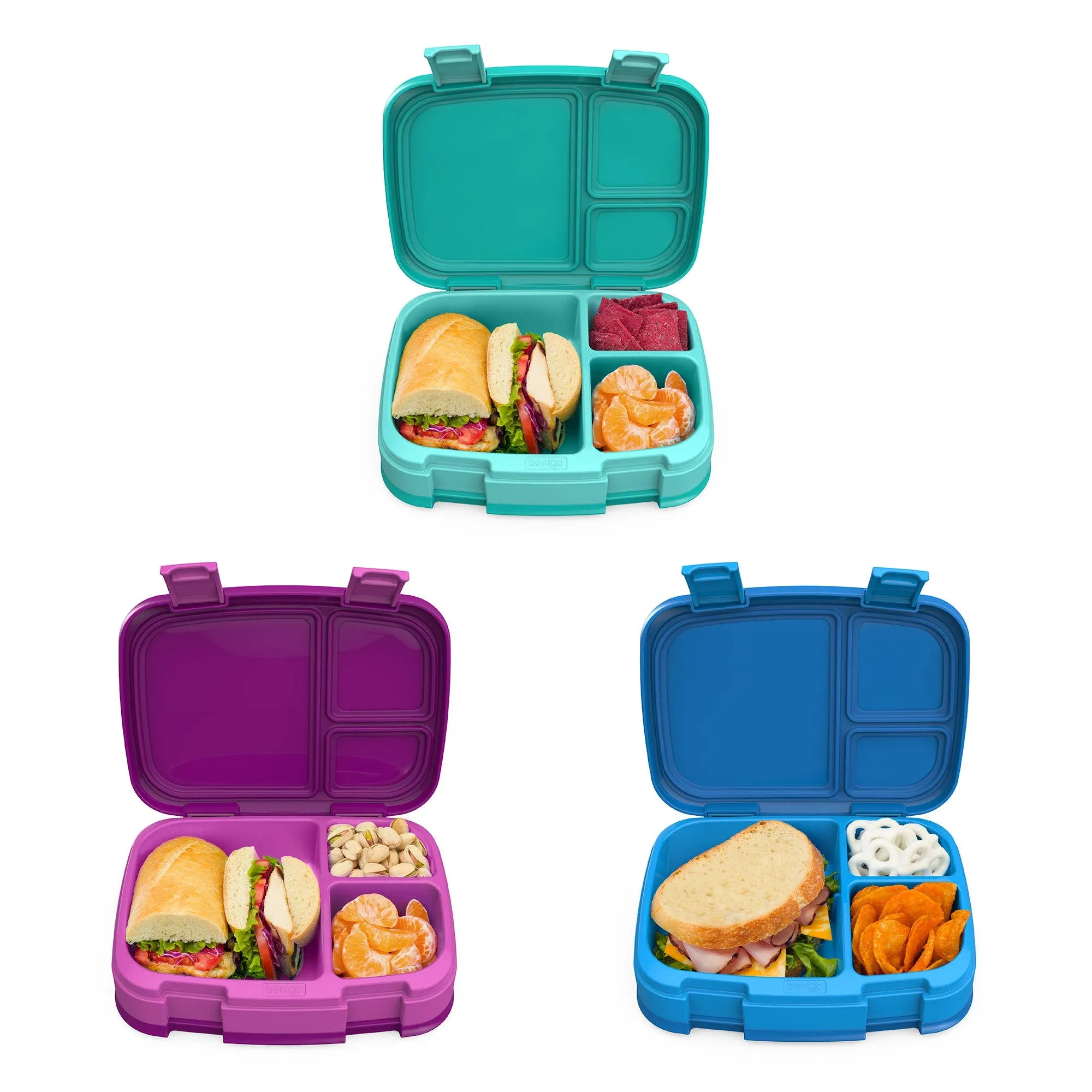 Bentgo Fresh 4-Compartment Leak-Proof Lunch Box, Green