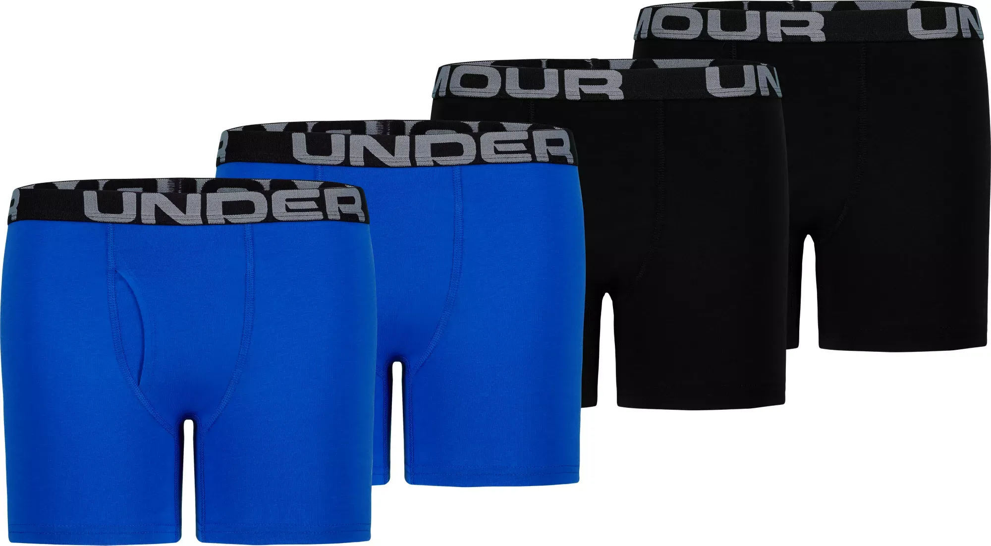 Under Armour Big Boys 4-Pk. Boxer Briefs - Ultra Blue