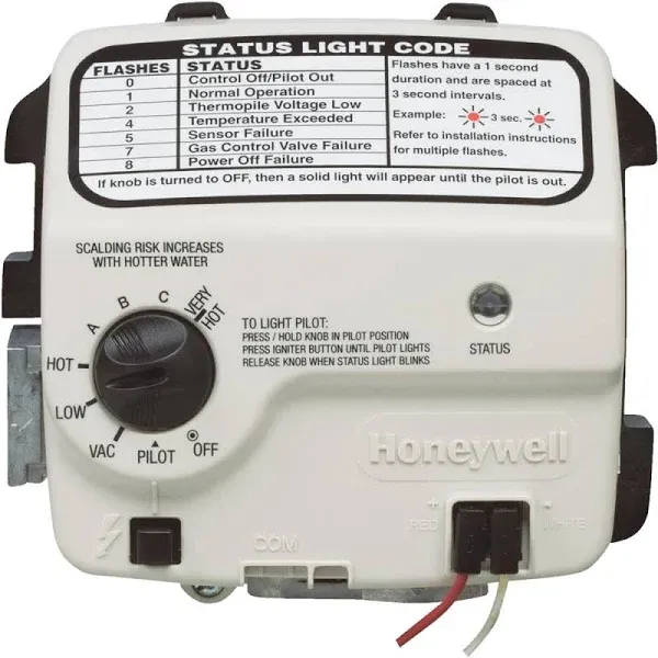 Honeywell WT8840B1500/U Water Heater Gas Control Valve