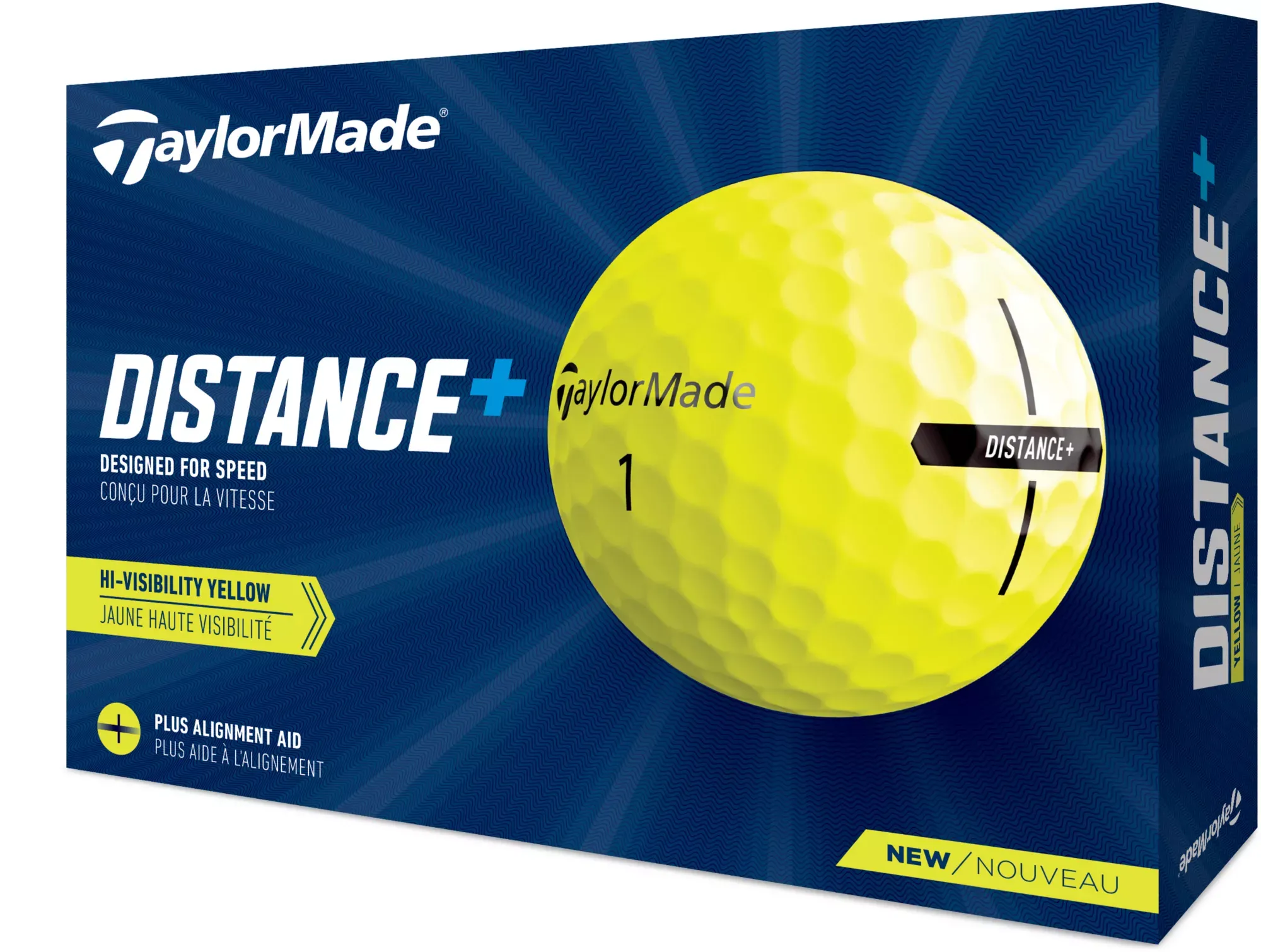 TaylorMade Distance+ Golf Balls - White