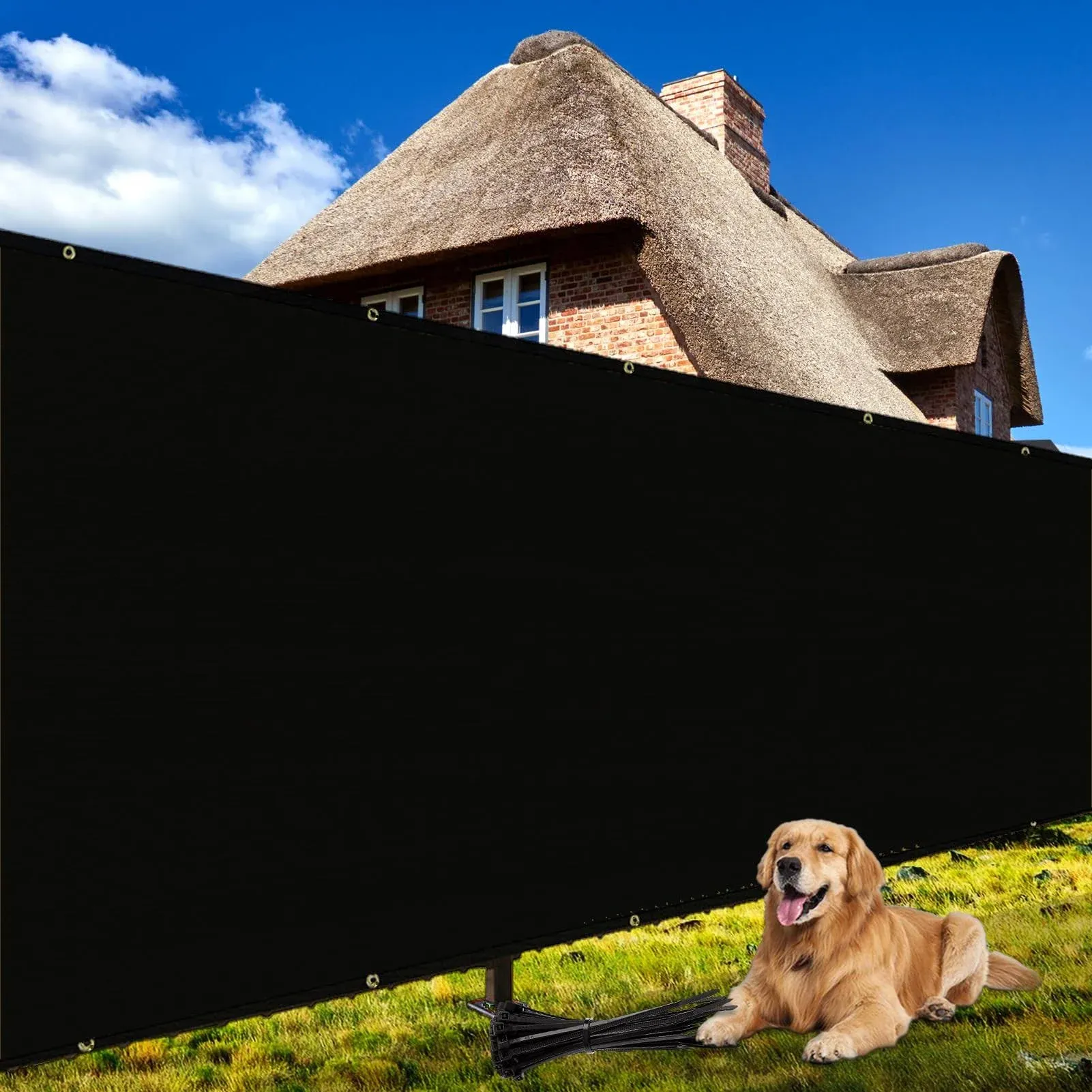 Shade & Beyond 4' x 50' Fence Privacy Screen Black Heavy Duty 150 GSM Fencing Mesh Shade Net Cover for Wall Garden Yard Backyard Indoor Outdoor Home.