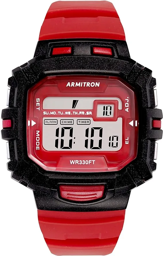 Armitron Sport Men's Digital Chronograph Resin Strap Watch, 40/8244