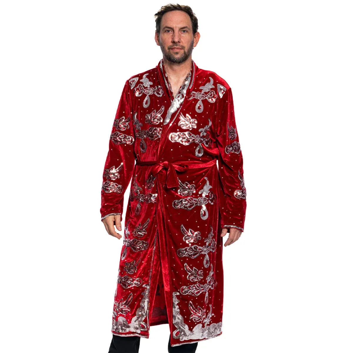 Adult Unisex Nature Boy Flair Wrestler Deluxe Robe Halloween Costume Cosplay