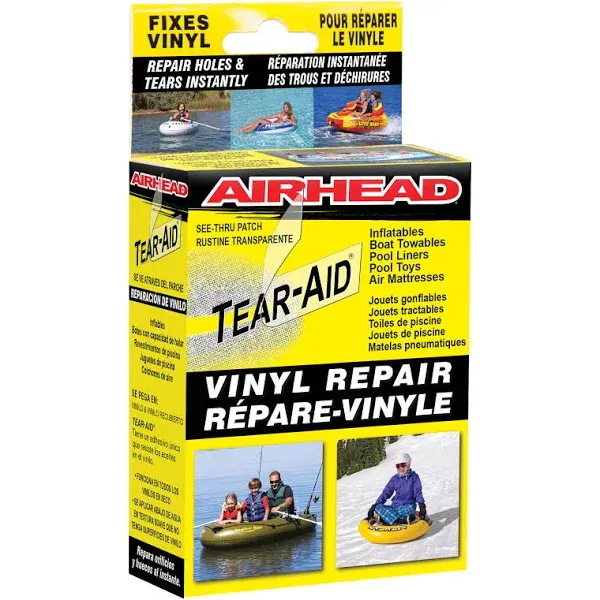 New AIRHEAD TEAR AID Vinyl Repair Patch Kit. Airtight/ Watertight FACTORY SEALED