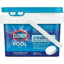 Clorox Pool&Spa XtraBlue+ 3" Chlorinating Tablets for Swimming Pools, 25lb