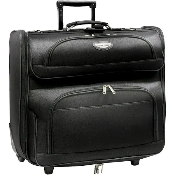 Traveler's Choice Travel Select Rolling Garment Bag, Black