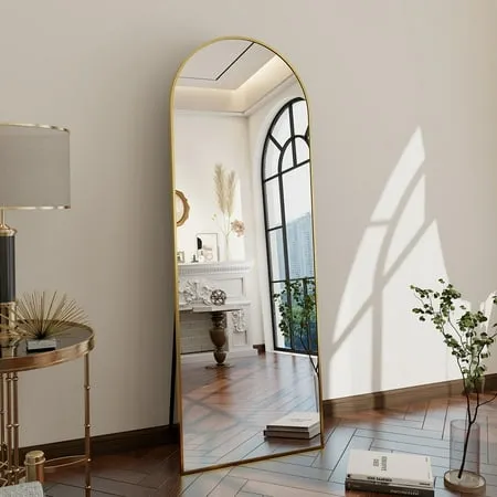 Mayeerty Arched Floor Mirror Full Length Mirror