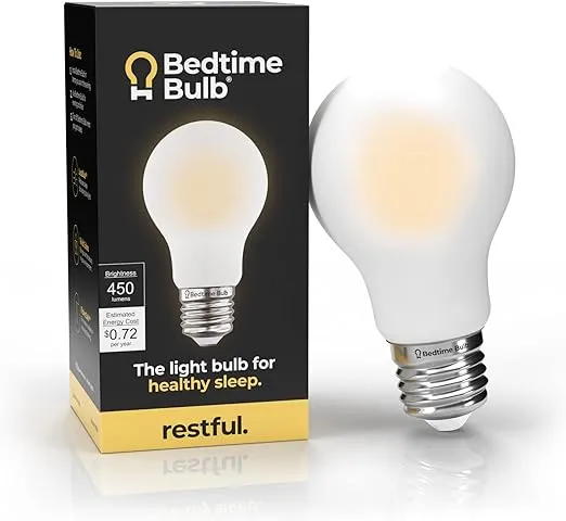 Bedtime Bulb Low-Blue Light Bulb for Healthy Sleep and Baby