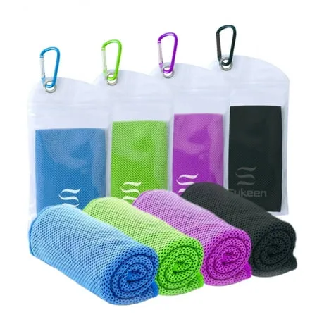 [4 Pack Cooling Towel (40&#034;x12&#034;),Ice Towel,Soft Breathable Chilly Towel,Microf..<wbr/>.