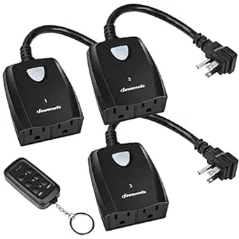 DEWENWILS Outdoor Indoor Remote Control Outlet