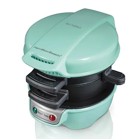 Hamilton Beach Breakfast Sandwich Maker Teal Model 25482