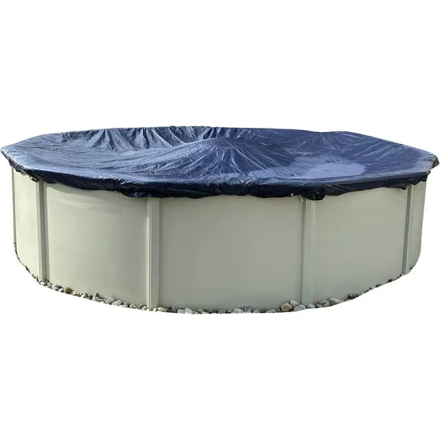 Winter Block Pool Cover for Above Ground Round Pool, 28 ft Includes Winch and Cable