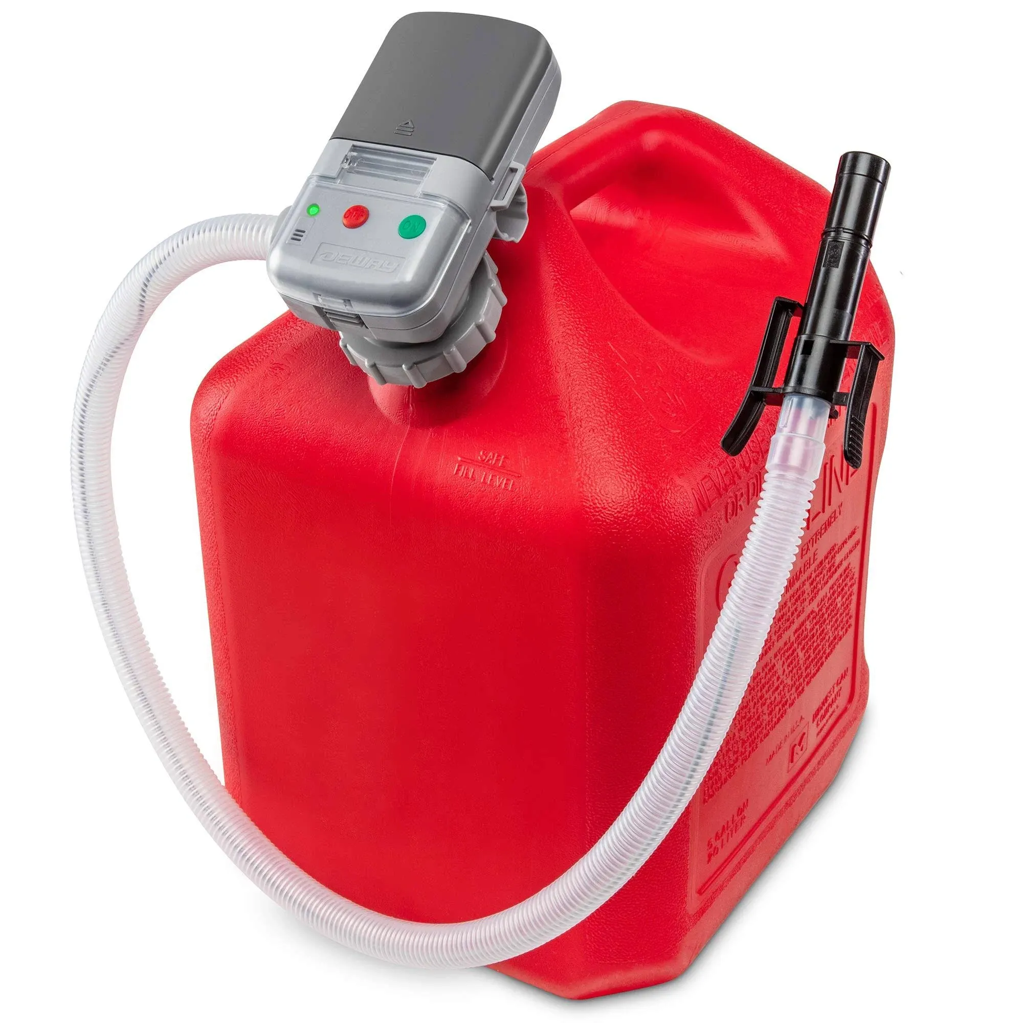 Deway Automatic Fuel Transfer Pump with Auto-Stop AA Battery Powered