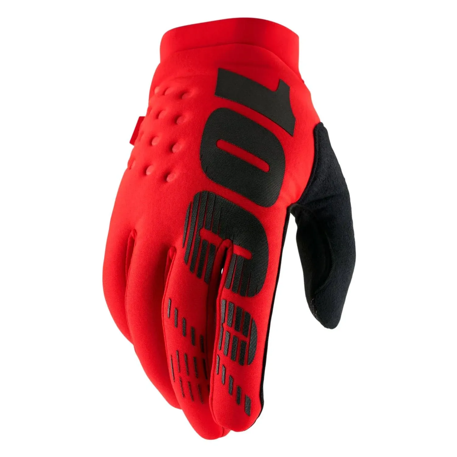 100% Brisker Gloves (Small, Red)