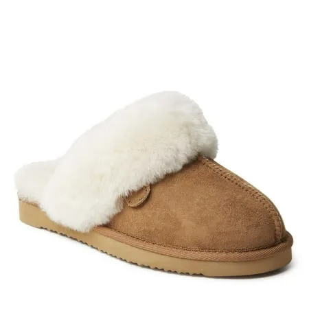 Fireside by Dearfoams Women's Sydney Genuine Shearling Scuff Slipper