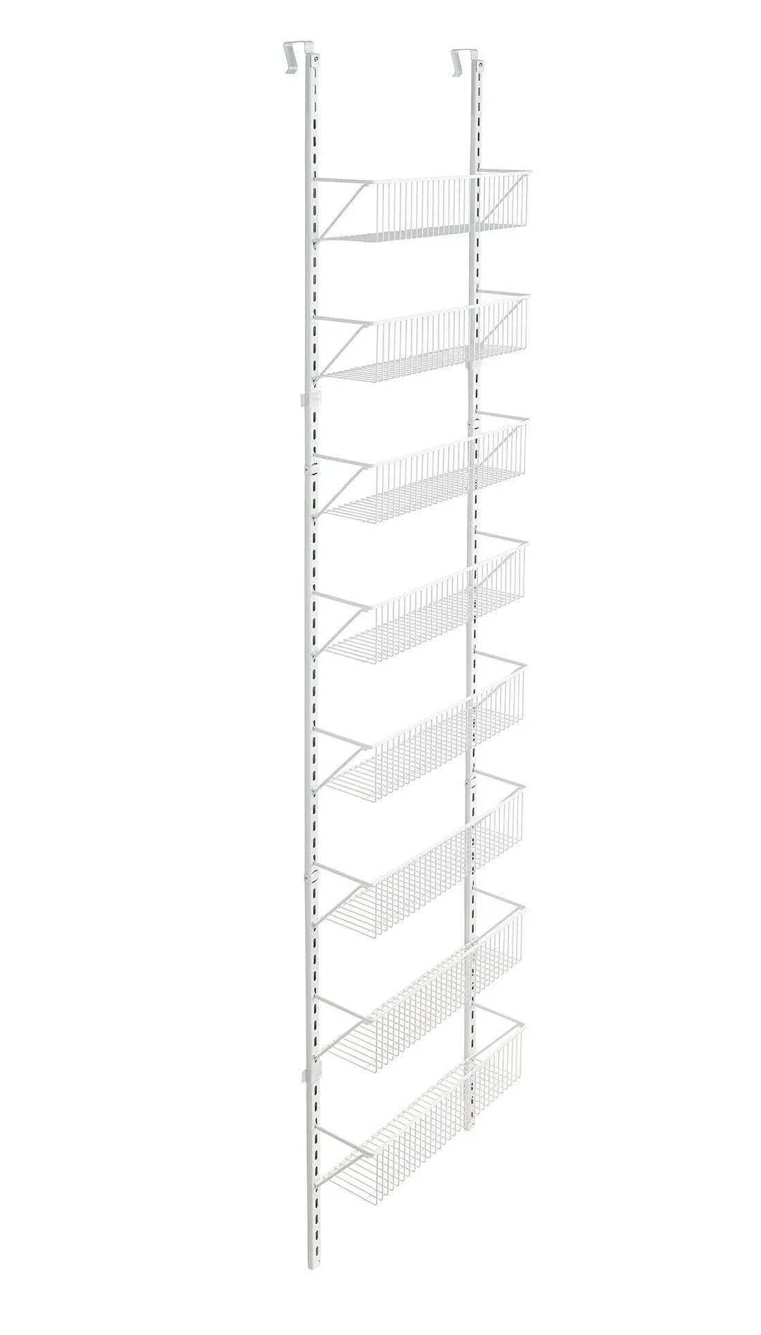 ClosetMaid Over-the-Door Basket Organizer Adjustable Levels White 8-Compartment