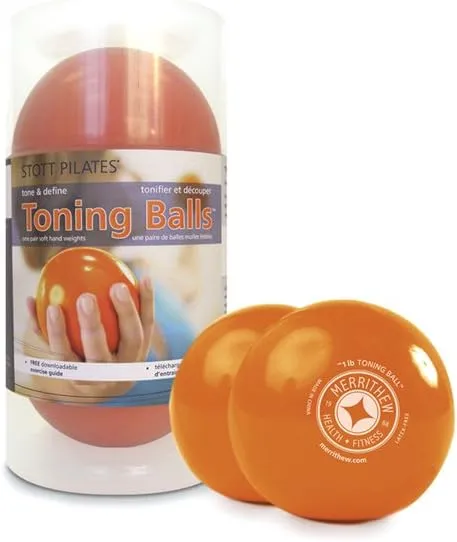 STOTT Toning Ball Two-Pack Lemon