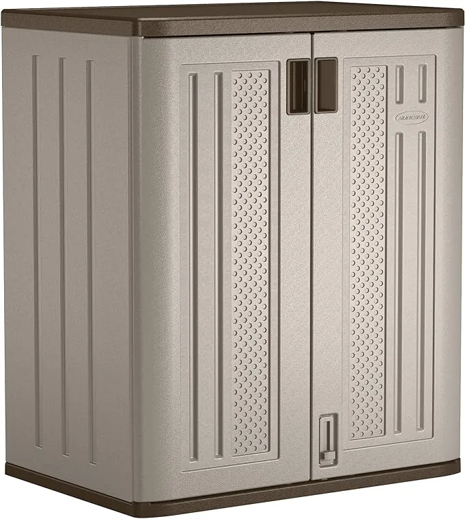 Resin Freestanding Garage Base Cabinet in Platinum (30 in. W x 36 in. H x 20 in. D)