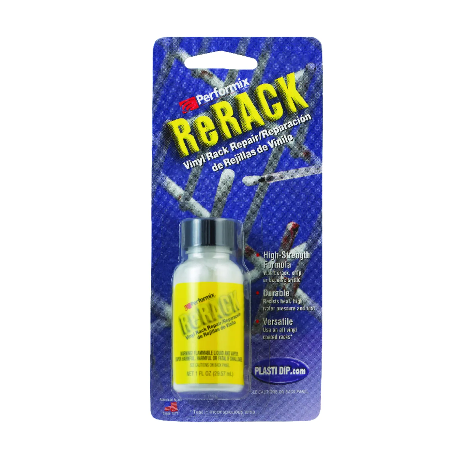 Performix ReRack Interior Rubber Vinyl Rack Repair Coating, White - 1 oz bottle