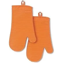 KitchenAid Ribbed Soft Silicone Honey Oven Mitt Set (2-Pack)