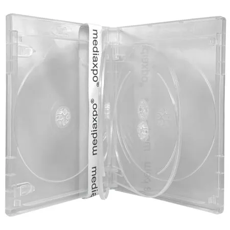 CheckOutStore 25 Premium Standard Clear Blu-Ray 6 Disc Cases 14mm