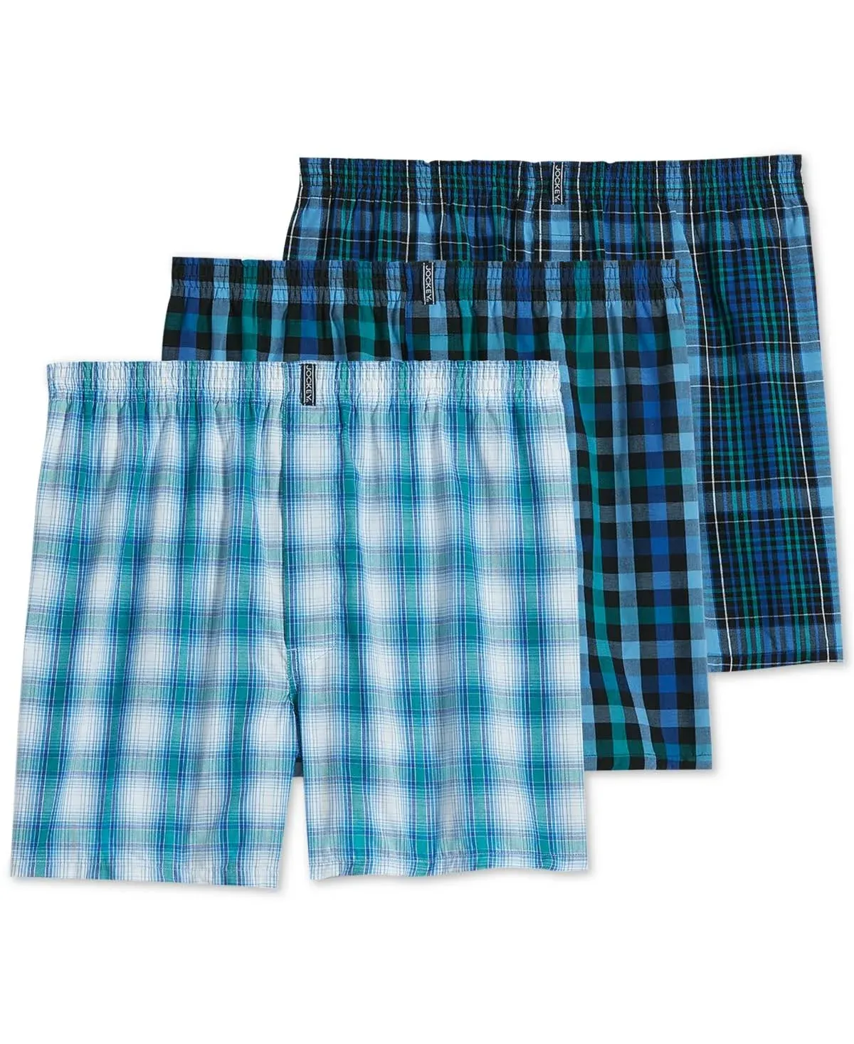 Jockey Men's Classics Full Cut Boxers - 3 Pack, Large, Cotton