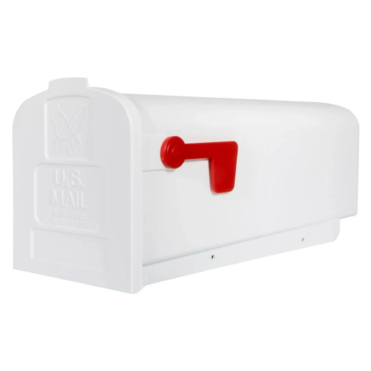 Gibraltar Mailboxes Parsons Medium Capacity Rust-Proof Plastic Post-Mount Mailbox